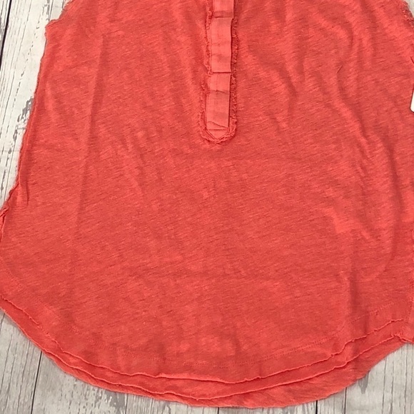 Free People Orange Vacay Linen Blend Tank Top - Picture 6 of 11